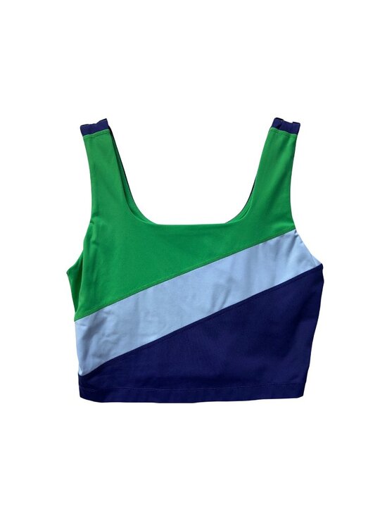 Ideology Tops - Ideology  Medium Colorblock Cropped Tank Top With Built-In Bra Ideology Rapidry